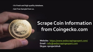 Scrape Coin Information from Coingecko.com