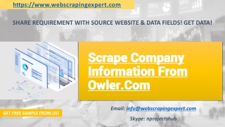 Scrape Company Information From Owler.Com