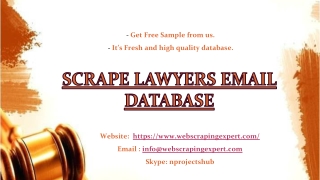 Scrape Lawyers Email Database