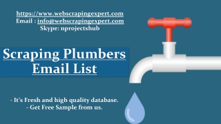 Scraping Plumbers Email List