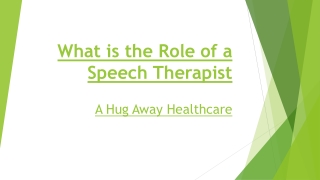 What is the Role of a Speech