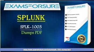 Achieve 100% Success | 25% OFF | SPLK-1003 Dumps | Coupon code "EFS25"