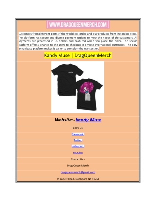 Kandy Muse | DragQueenMerch