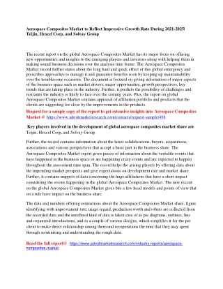 Aerospace Composites Market