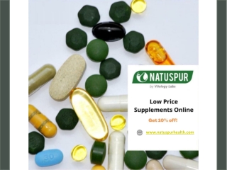 Low Price Supplements Online - www.natuspurhealth.com