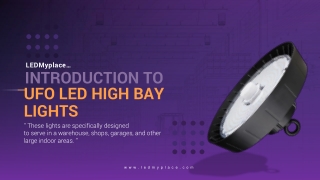 Introduction to UFO LED High Bay Lights