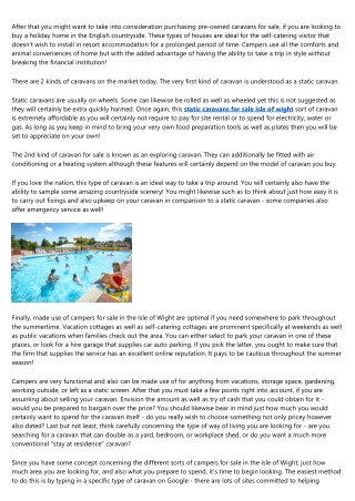 How Much Should You Be Spending on Fairway Holiday Park?