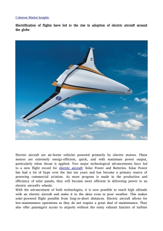 Electric aircraft 26