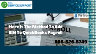 How to add QuickBooks EIN