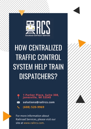 How Centralized Traffic Control System help Train Dispatchers?