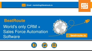 Get the Best Sales Force Automation Software - BeatRoute