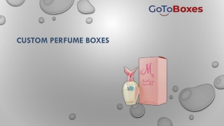 Custom Perfume Boxes Wholesale