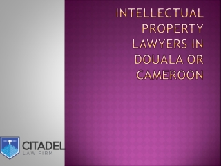 Intellectual property lawyers in Douala or Cameroon