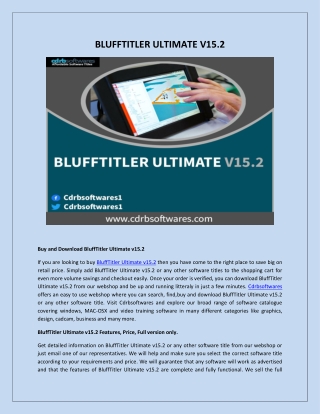 BLUFFTITLER ULTIMATE V15.2