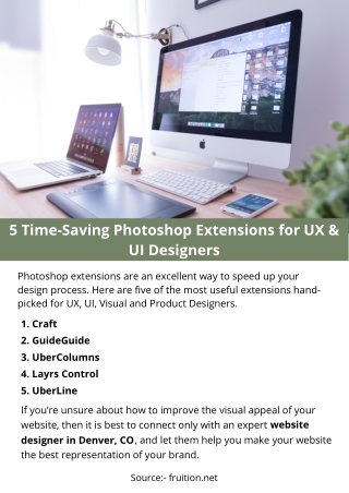 5 Time-Saving Photoshop Extensions for UX & UI Designers