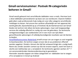Gmail Heldesk nederland