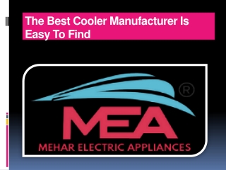 The Best Cooler Manufacturer Is Easy To Find