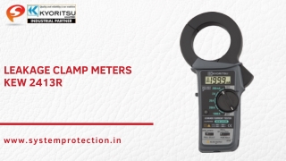 Leakage Clamp Meters KEW 2413R | Kyoritsu | System Protection