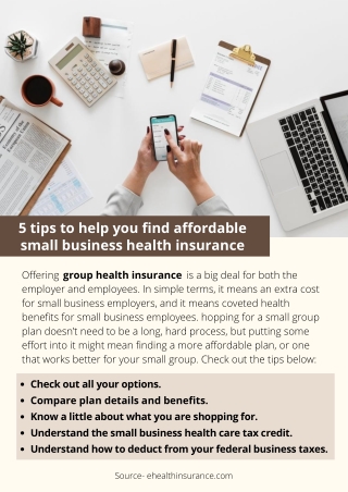 5 tips to help you find affordable small business health insurance