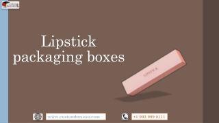 Lipstick packaging boxes in USA