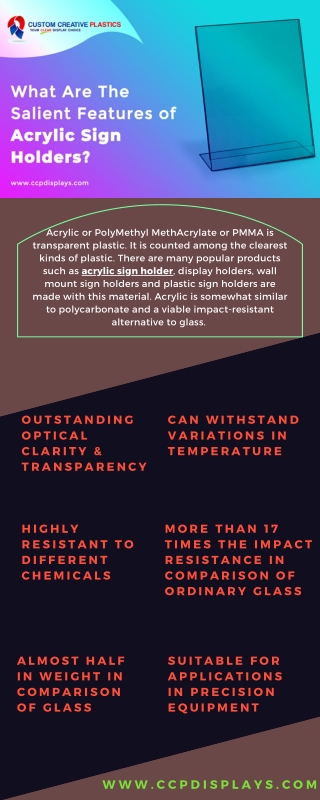 What Are The Salient Features of Acrylic Sign Holders