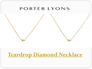 Teardrop Diamond Necklace