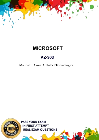 Prepare AZ-303 Dumps Questions Answers  -  Dumpsforsure.com