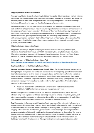 Shipping Software Market