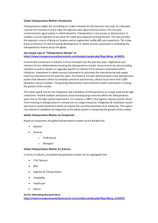Teleoperations Market