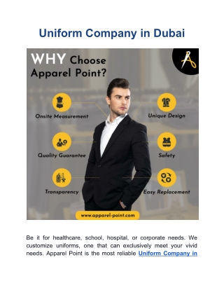 Uniform Company in Dubai