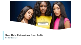 Real Hair Extensions from India