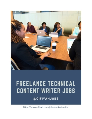Freelance technical content writing jobs for fresher