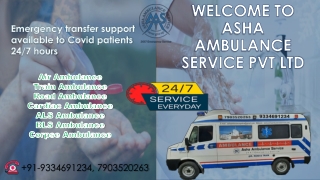 Hire reliable and ISO certified air ambulance service for Covid patient’s |ASHA