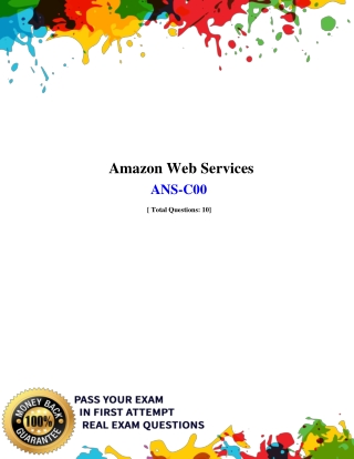 Amazon ANS-C00 Dumps PDF -  100% passing Guarantee