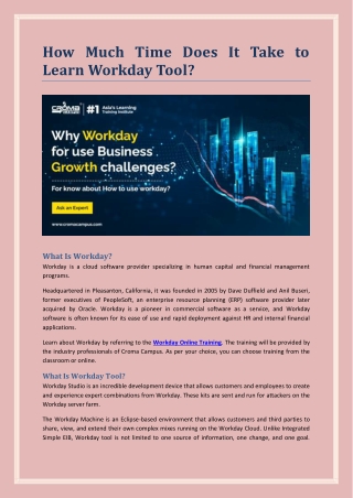 How Much Time Does It Take to Learn Workday Tool?