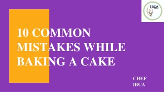 10 common mistakes while baking a cake