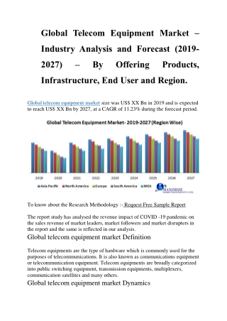 Global Telecom Equipment Market