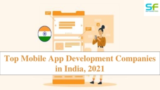 list Of Top Mobile Application Development Companies In India, 2021