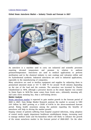 Steam Autoclaves Market 27