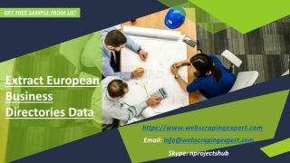 Extract European Business Directories Data