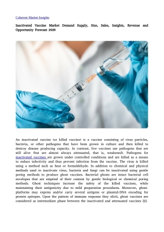 Inactivated Vaccine Market 27