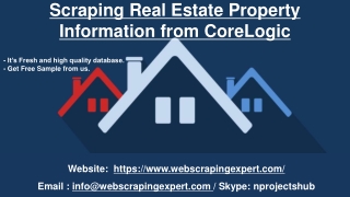 Scraping Real Estate Property Information from CoreLogic
