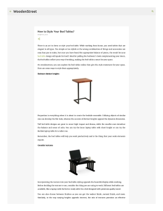 How to Style Your Bed Tables
