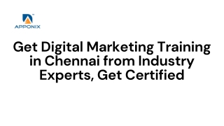 Get Digital Marketing Training in Chennai from Industry Experts, Get Certified