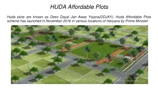 HUDA Affordable Plots
