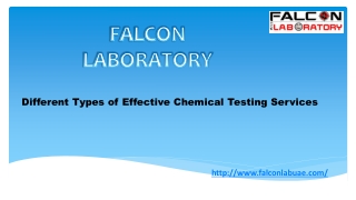 Different Types of Effective Chemical Testing Services