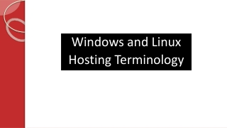 Windows and Linux Hosting Terminology