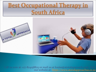 Best Occupational Therapy South Africa