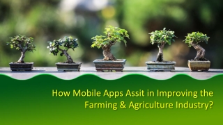 How Mobile Technology Helps in Enhancing Agriculture Business?