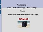 Integrating RPG and Java Server Pages